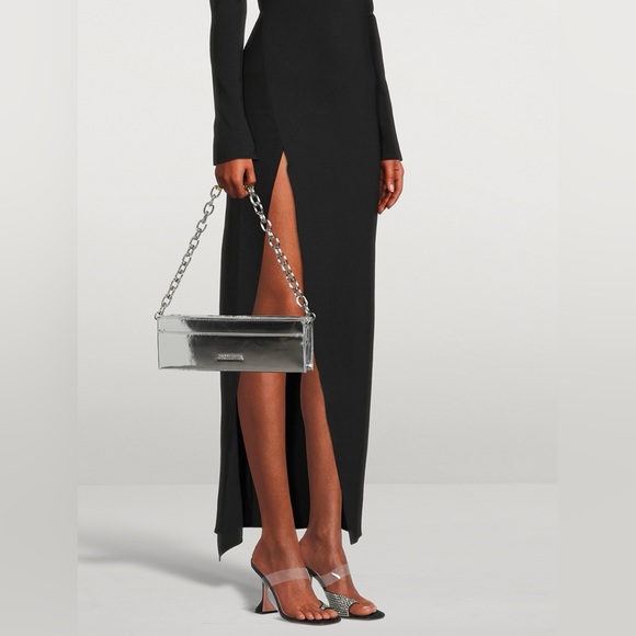 AMINA MUADDI Paloma Crystal Slipper Black Satin - Picture 16 of 16